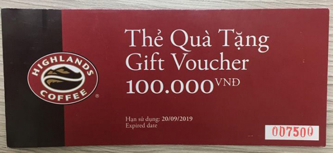 Voucher - phiếu quà tặng