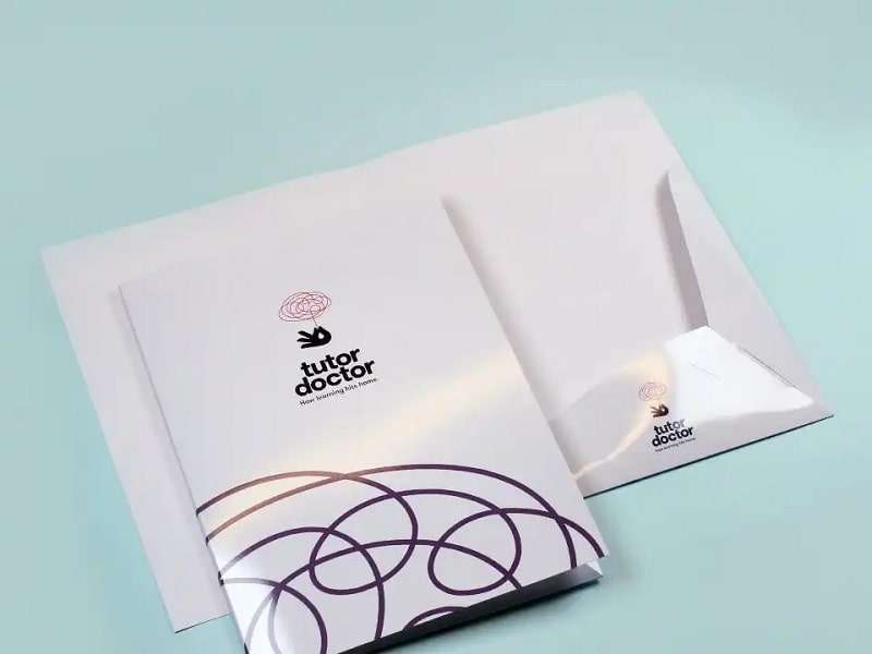 Thiết kế folder chữ L dạng hụt
