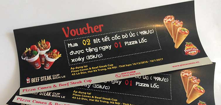 Xưởng in ấn voucher, phiếu quà tặng giá rẻ Tân Phú